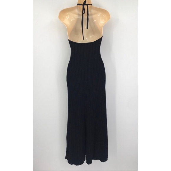 DISSH Riley Ribbed High Neck Halter Midi Dress - Medium - Picture 5 of 7